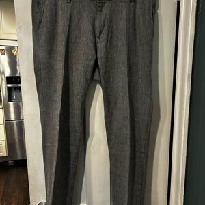 Stefano Ricci Gray Men’s Dress Pants, 68% linen designer